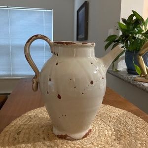 French type pottery pitcher